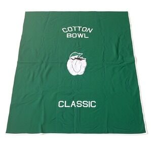 VTG PENDLETON Cotton Bowl Classic SEC College Football Wool Blanket Green 64x74"